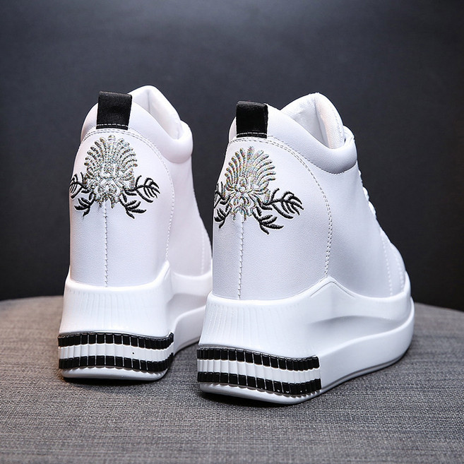 운동화 여성키높이운동화 치어리더화 12cm 키높이 캐주얼 웨지 통굽