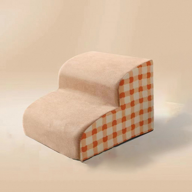 Tixpra 강아지계단 슬개골보호 디딤 논슬립 체크 반려동물, 사진색, 1개