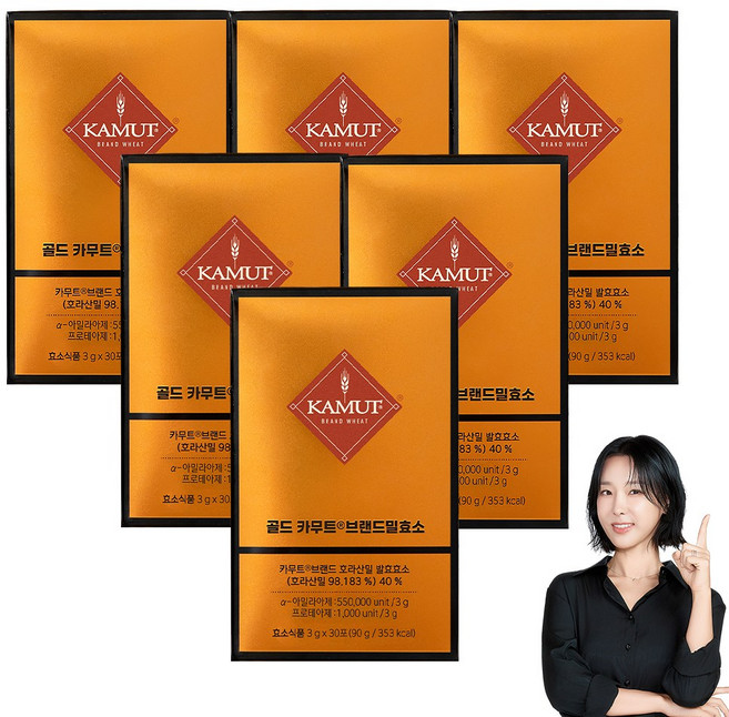 8위 - 그레인온 골드 카무트 브랜드밀 효소, 90g, 6개