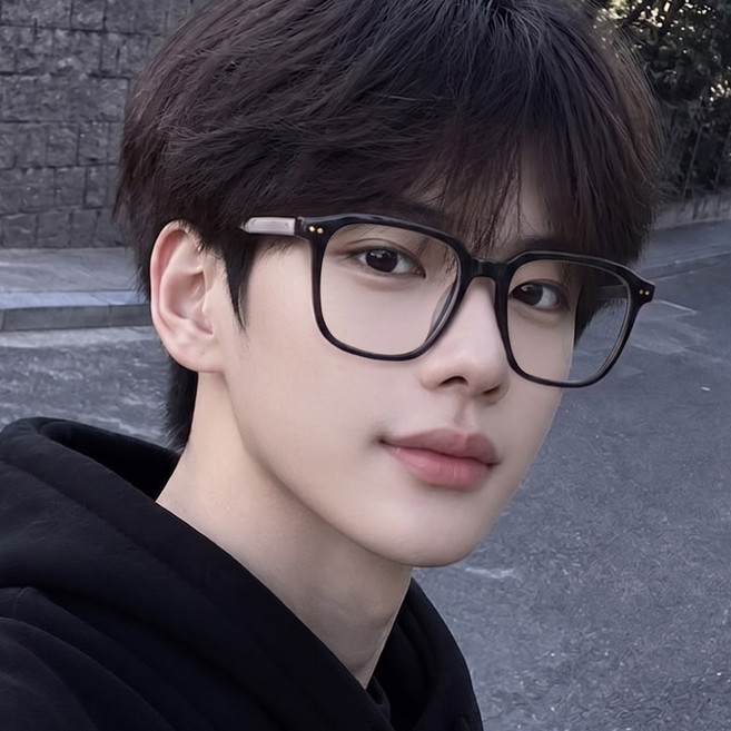 레트로 안경 빅사이즈 오버핏 빈티지 자외선차단 뿔테 안경테 제프리 남녀공용
