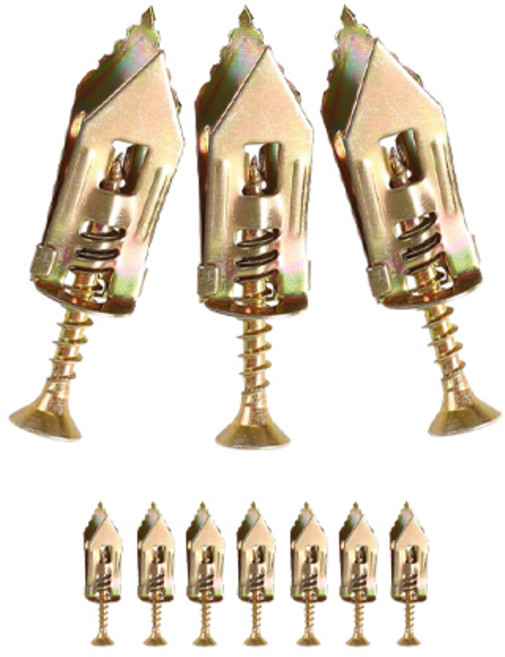 올커버 석고용 칼블럭 DIY 나사 앙카세트 케이스포함 10개입, 12x40mm (NE214)