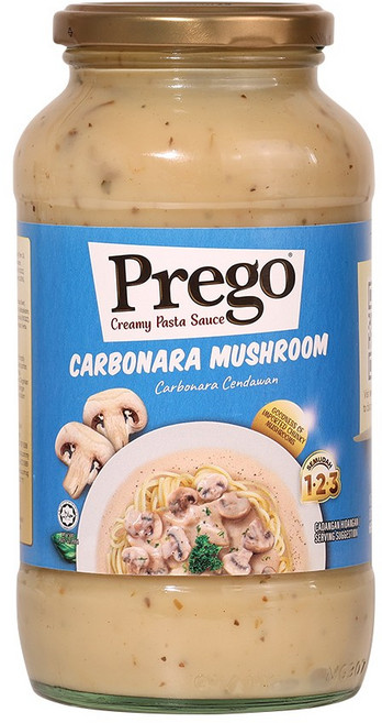 프레고 크림 파스타 스파게티 소스 머쉬룸 까르보나라 665G, 1개