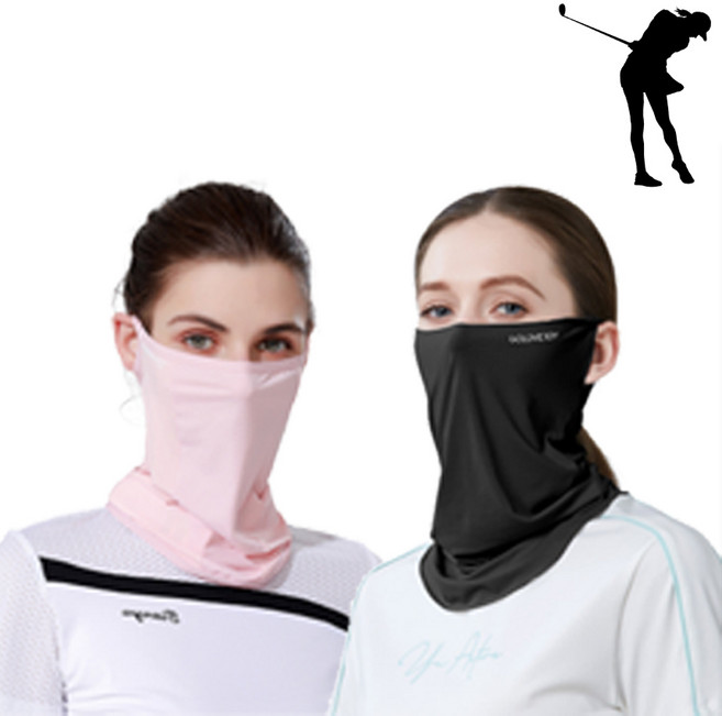 프레페리토 햇볕 UV 자외선 차단 스포츠 골프 마스크 얼굴 가리개