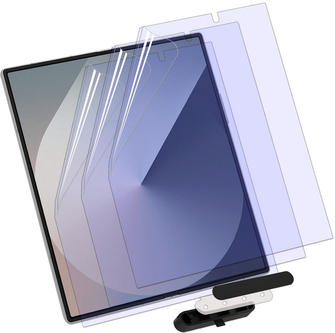 키큰기린 블루라이트 차단 자가복원 시력 보호 내부 액정 보호 필름 + 부착 가이드툴, 3개