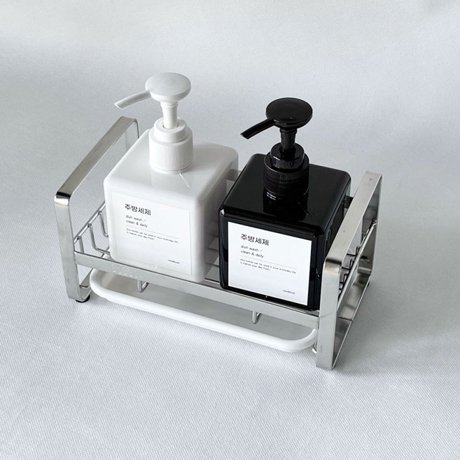 하우스팡 스텐 304 미니 주방세제 거치대 수세미 보관대, 1개