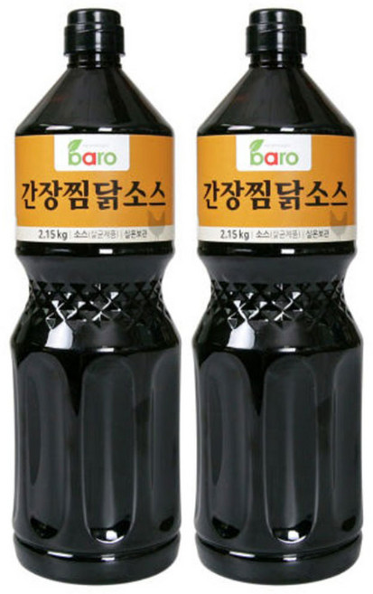 바로 찜닭소스 2kg 업소용 찜닭양념, 간장, 2개