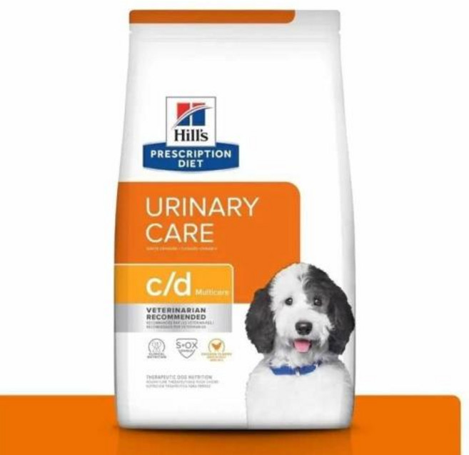 希爾思處方 Hill's Prescription Diet 犬用 c/d Multicare 泌尿道護理 狗飼料 8.5磅 (3.85公斤) 獸醫推薦, 3.85kg, 1個, 泌尿道健康