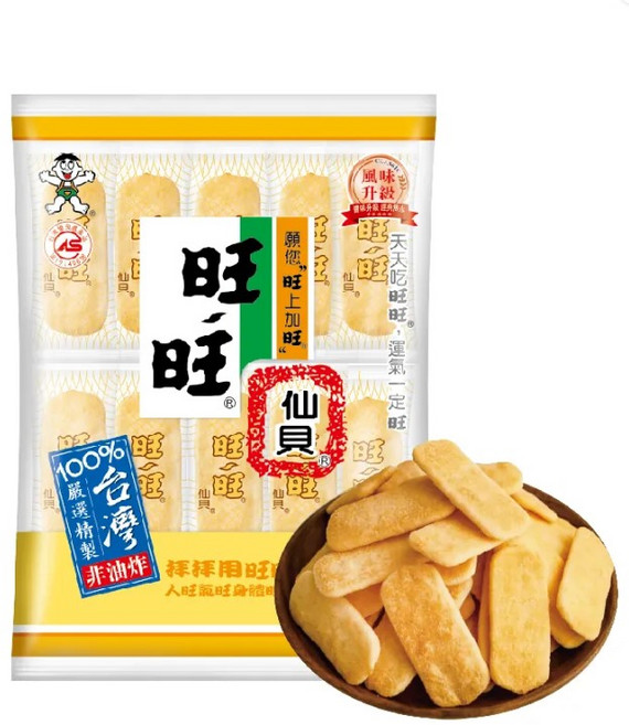 旺旺 仙貝 米餅, 112g, 1個