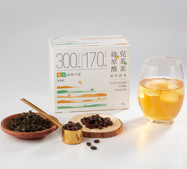 【Teascovery 發現茶】綠原酸兒茶素咖啡綠茶 享受健康美味的茶飲體驗, 11g, 1個, 15個裝