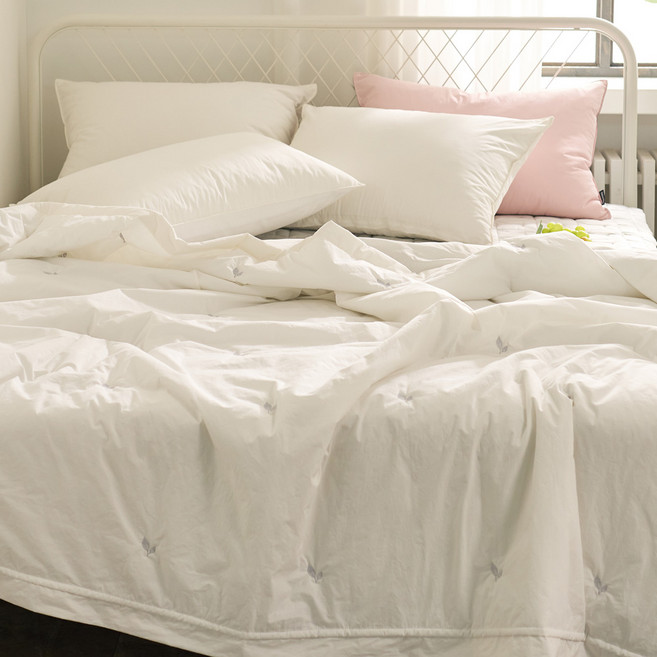 [알렌드리] 국산 고밀도 60수 순면 듀라론 냉감 이불 여름 차렵이불