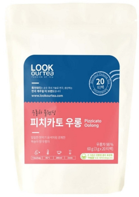 피치카토우롱 룩아워티 실온, 60g, 20개입, 1개