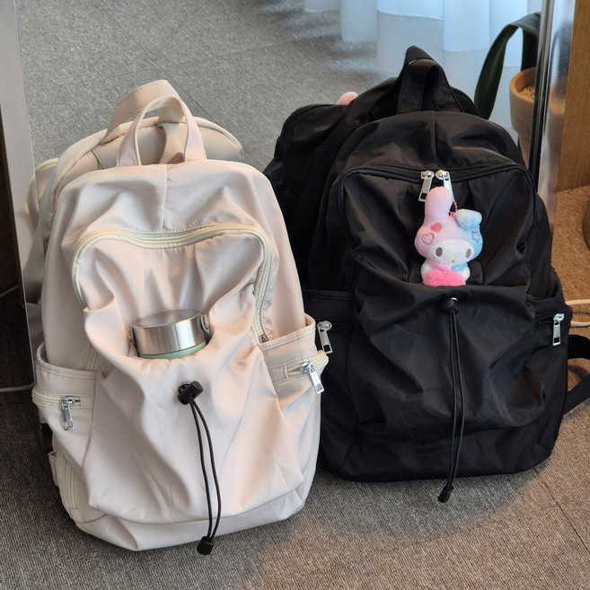 어반에디션 가벼운 여성 나일론 스트링 백팩