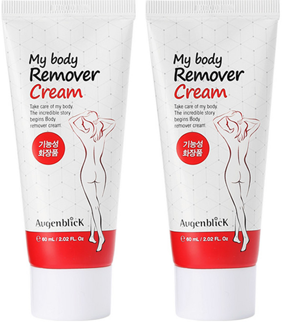 오겐블릭 마이바디 리무버 제모크림 제모/저자극 제모크림/ 겨드랑이 제모/ 팔다리 제모/ 휴대용 제모, 2개, 60ml