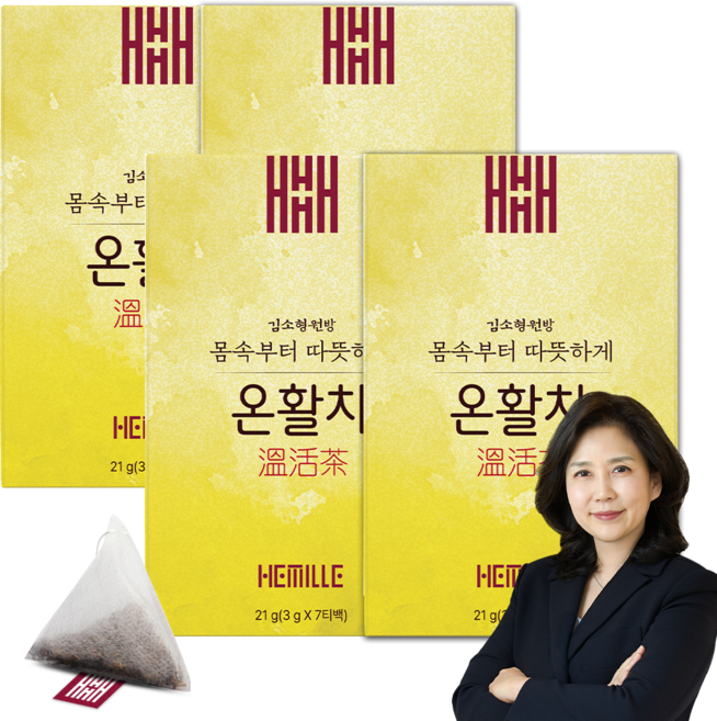 김소형 원장 건강차 온활차, 4박스, 7개입, 3g