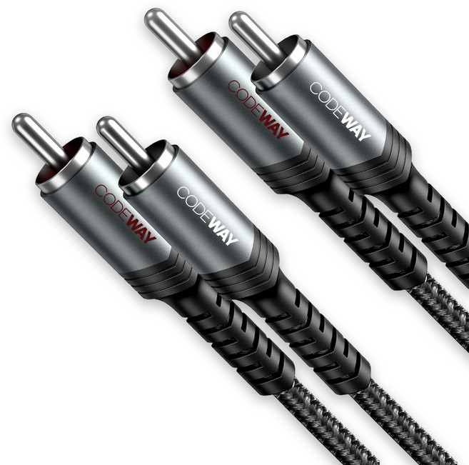 코드웨이 2RCA to 2RCA 오디오 케이블, 1개, 3m