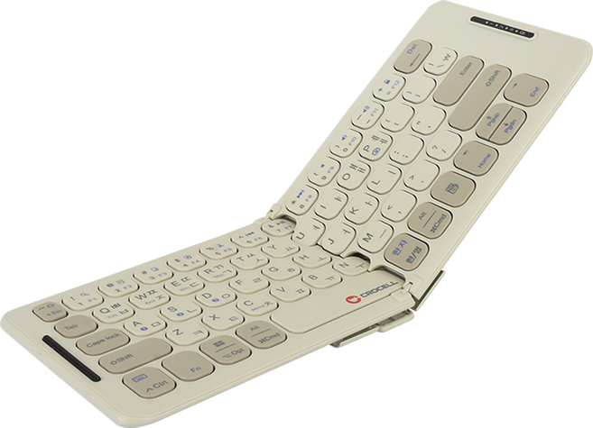 크로셀 C-Flip Retro 레트로 베이지 팬터그래프(시저) 접이식 키보드