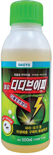 축사파리약 모기퇴치제 넉다운D 디디브이피 분무 연막, 1개