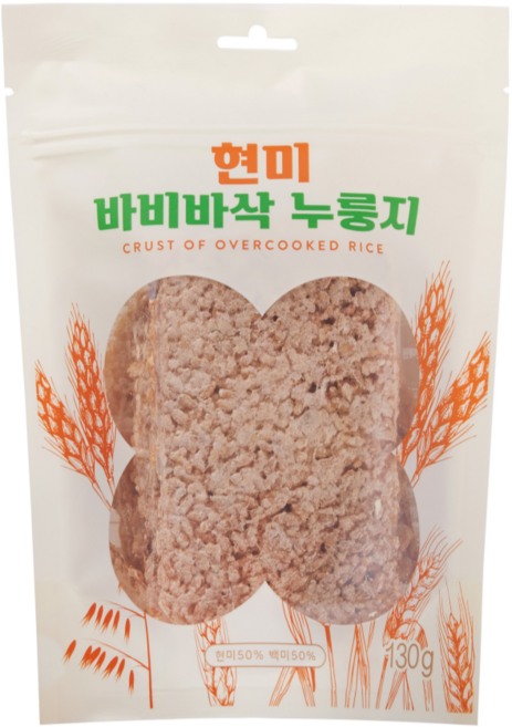 [바비바삭] 현미 누룽지, 130g, 7개