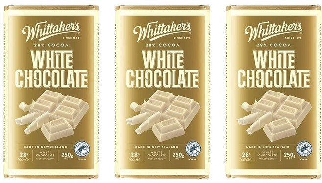 휘태커스 화이트 28% 코코아 초콜릿 250g 3팩 Whittaker's White 28% Cocoa Chocolate Block 250g, 3개