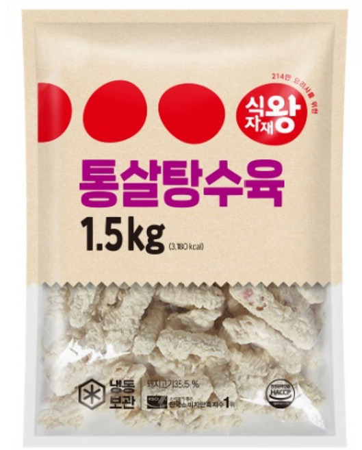 식재재왕 통살탕수육 1.5kg, 1개