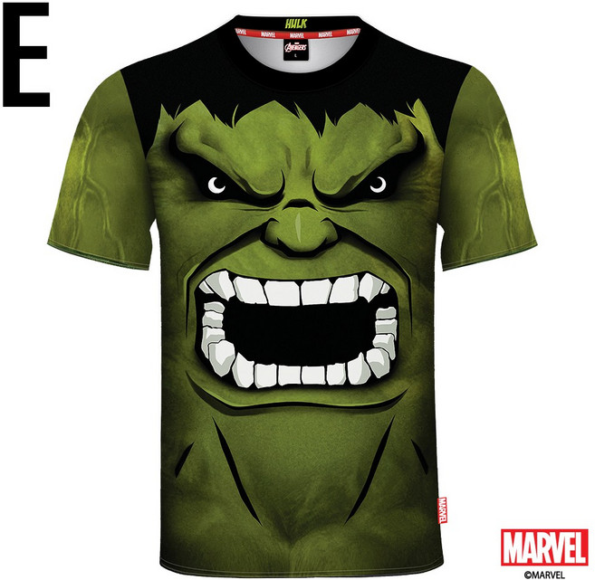 정품 마블 반팔티셔츠 스파이더맨 아이언맨 캡틴아메리카 토르 헐크