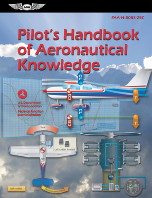 (영문도서) Pilot's Handbook of Aeronautical Knowledge (2023): Faa-H-8083-25c Paperback, Aviation Supplies & Academics, English, 9781644253465