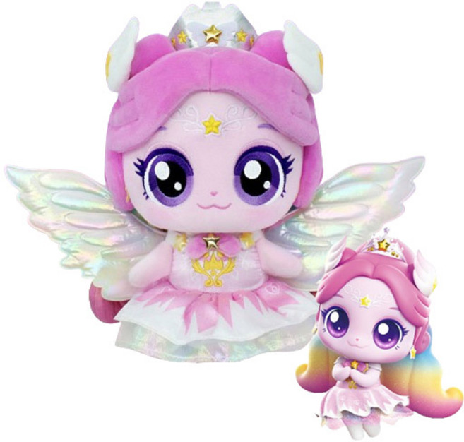 슈팅스타 캐치티니핑 날개가달린 오로라핑 20cm 봉제 인형 약속의 티니핑 시즌5 장난감, 1개, 핑크, 25cm