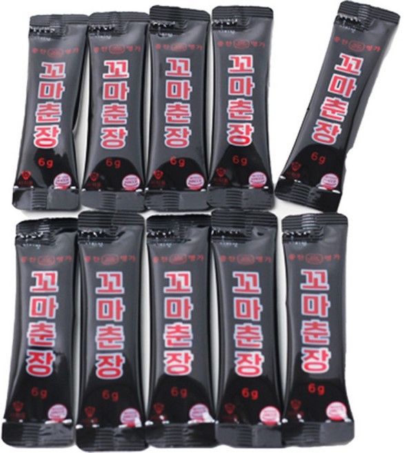중찬명가 사자표 일회용 춘장, 6g, 100개