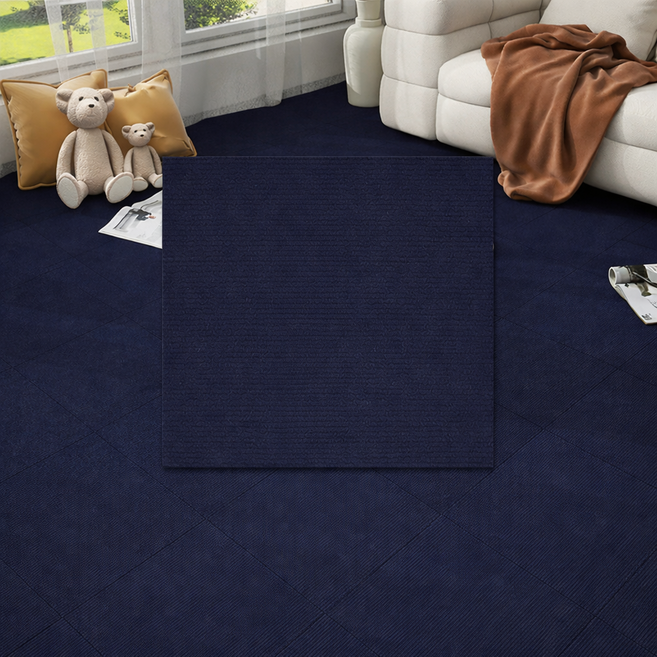 베라스코 미끄럼방지 타일 카페트 30 x 30cm, 스페이스블루, 20개