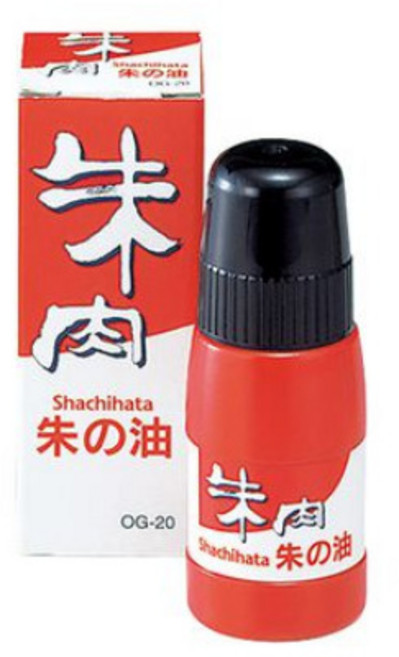 사치하타 인주 shachihata 고급 일본 부동산 법무사 도장인주, 리필잉크, 4개
