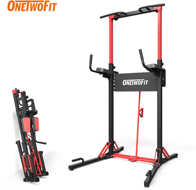 OneTwoFit 원투핏 접이식 턱걸이 간이수납 홈트 다용도 철봉 운동기구 색상 블랙 접이식철봉 공간절약형 턱걸이기구