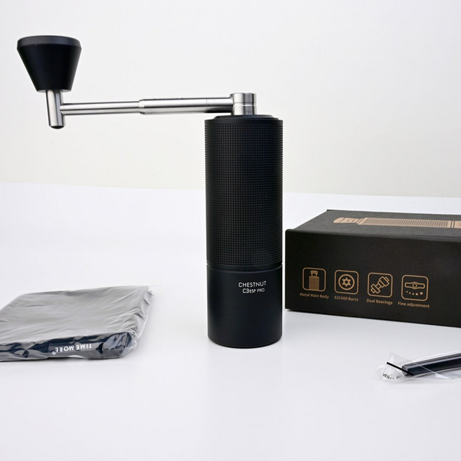 TIMEMO C3 프로 접이식 23 정밀한 그라인딩 클릭당 조정 핸들 휴대용 커피 S2C 3UM, Gr n C3, 1개