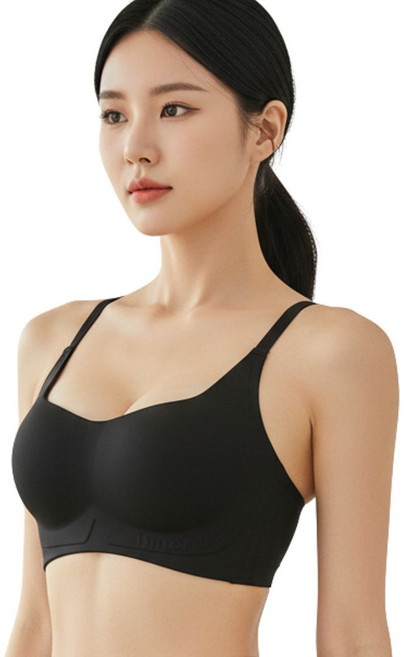 Kyails 섹시 노와이어 브라 처진가슴 볼륨 하이서포트 여자속옷