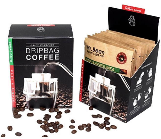 (DB_10)미스터빈 드립백 블랙 포장박스 L 10개입용, 1개, 10개