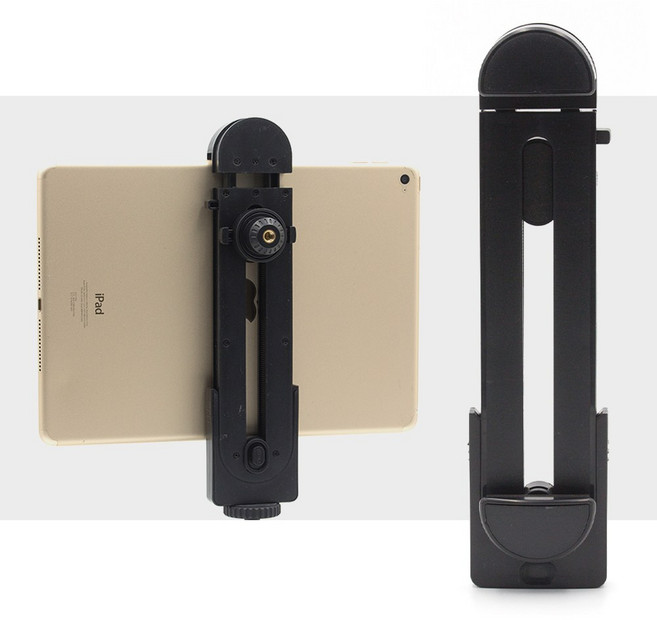 아이패드 태블릿PC 홀더 거치대 브라켓 스마트폰 겸용 AC-N7 개인방송장비 갤럭시탭 아이패드미니, 블랙