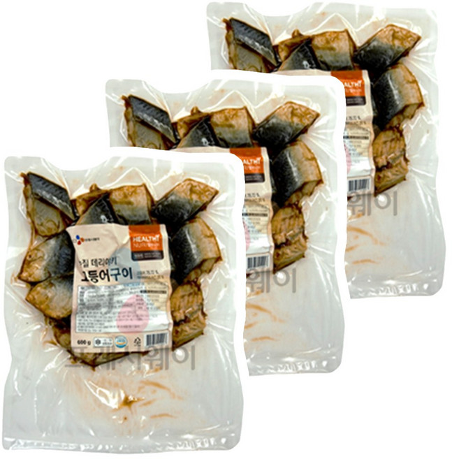 CJ 헬씨누리 손질데리야끼 고등어구이 순살 600g