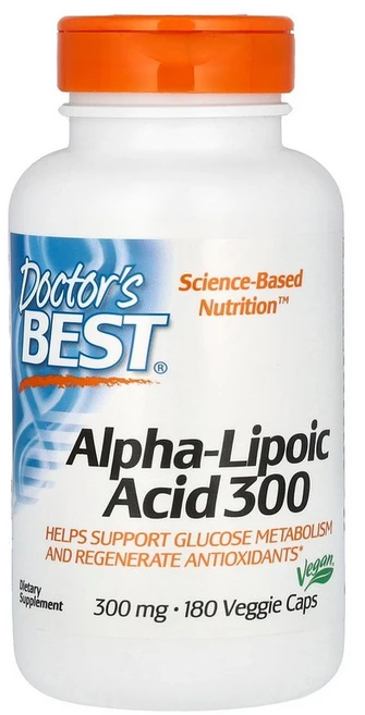 닥터스 베스트 Doctor's Best 알파리포산 300 300mg 베지 캡슐 180정141679원산지:기타, 300 mg, 180 개, 1 - 쿠팡