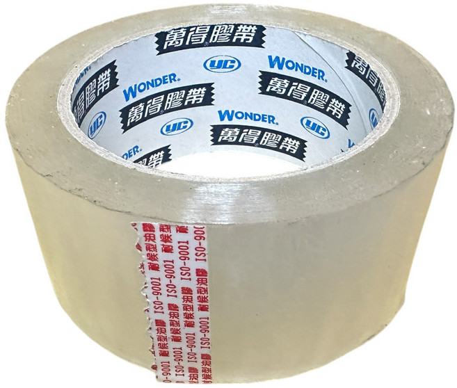 萬得牌 萬得油膠 12730 48mm90y 一箱 透明封箱膠帶 低溫冷凍膠帶, 含稅負發票, 120個