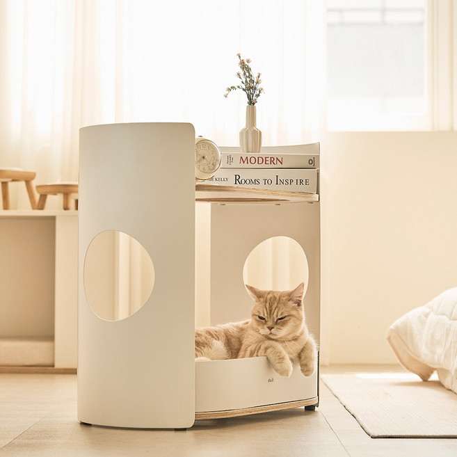 두잇 올데이랙 미니 캣타워 선반, 화이트, 1개