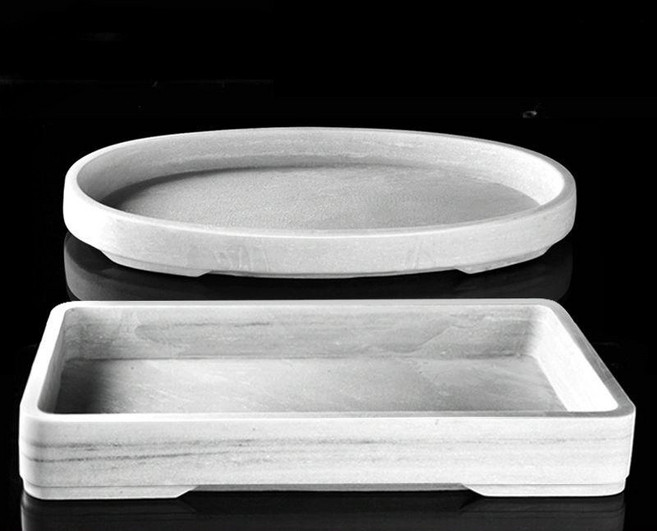 분재 수반 스톤 도자기 옹기 화분받침 트레이 대리석 받침대, 돌, 사이즈 문의바람