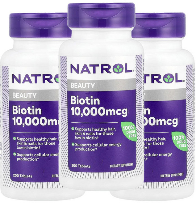 나트롤 비오틴 타블렛, 200정, 3개