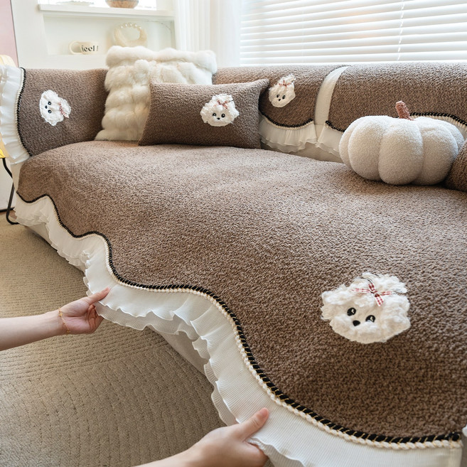 FEIFAN 4인용쇼파패드 사계절용 미끄럼 방지 돌 매트 90*240