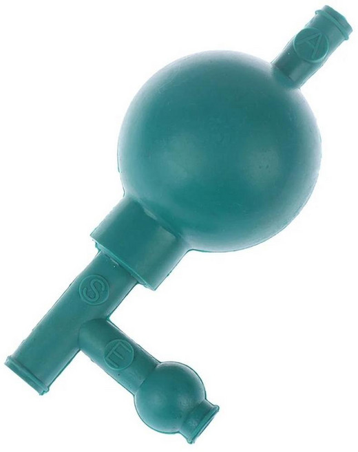 실험실 고무 흡입 전구 안전한 압력 정량 피펫 필러 밸브, 01 Green