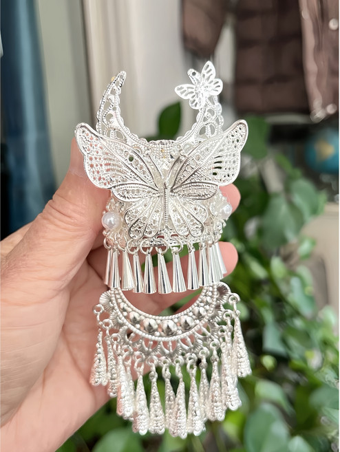 구미호 전통장신구 인테리어소품 나비 꽃 문양 핸드메이드 냉장고자석, 옵션