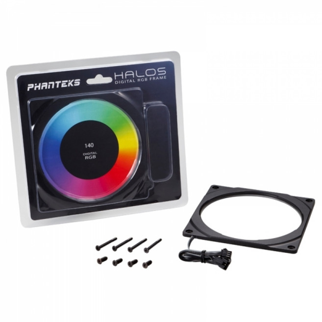 Phanteks HALOS DIGITAL RGB FAN FRAMES 140MM, 1개