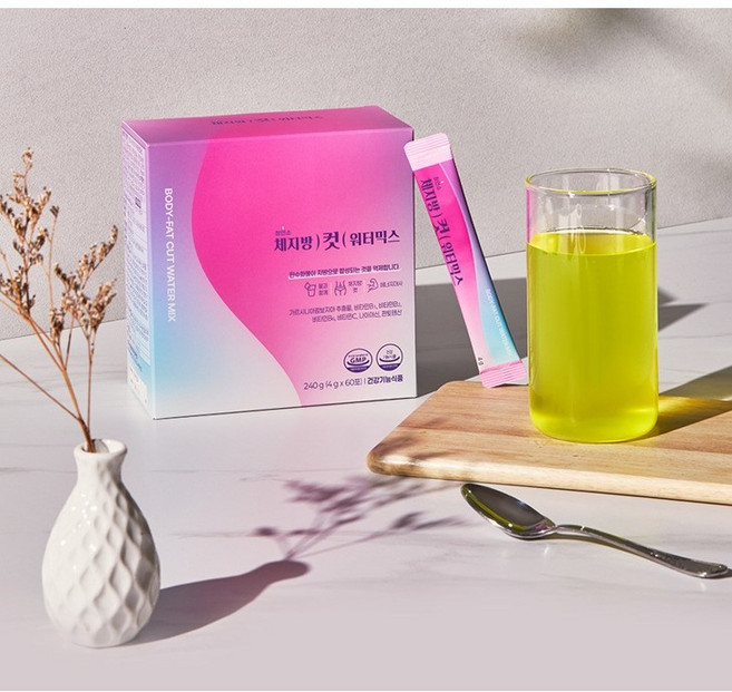 다이어트워터 청연소 체지방컷 워터믹스 에너지증가 혈당낮추는 제로슈가 마시는 다이어트 한달분 60포 (하루 2포), 1박스, 240g