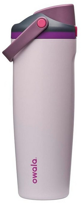 Owala FreeSip Sway 단열 스테인리스 스틸 물병 양방향 빨대 및 버킷 손잡이 여행 학교 및 스포츠용 887.2ml(30온스) BPA 프리 누출 방지, 드리미 필드