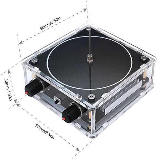 뮤지컬 테슬라 코일 미니 호환 음악 블루투스 AC110-240V 팜 8cm 고주파 전압 펄스 발생기 EUUS 플러그, 1)EU plug, 1개