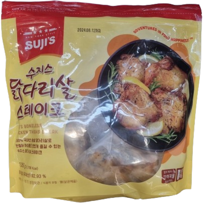 수지스 닭다리살 스테이크 부드러운 저칼로리 간편식 코스트코 (아이스박스), 1.05kg, 1개