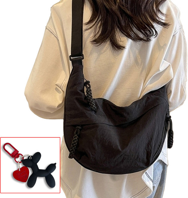 다두이다 반달 하프문 심플 크로스백